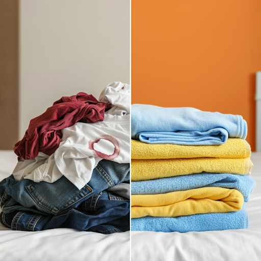 Dirty clothes to clean